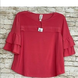 Perception Concept Coral Layered Sleeve with hole